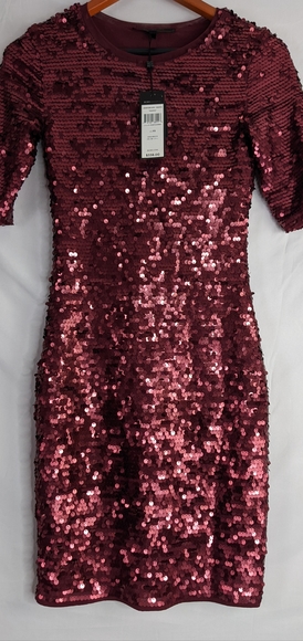 BCBGMAXAZRIA BCBG MARTA SEQUIN DRESS SIZE XS. - Picture 5 of 8